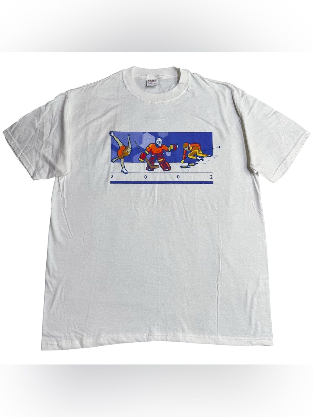 Vintage 2002 Y2K Utah Winter Olympic Games Tee Shirt Anvil Size XL New USA